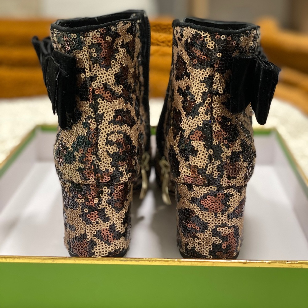 Kate Spade Sequin Leopard Boots - Picture 4 of 8